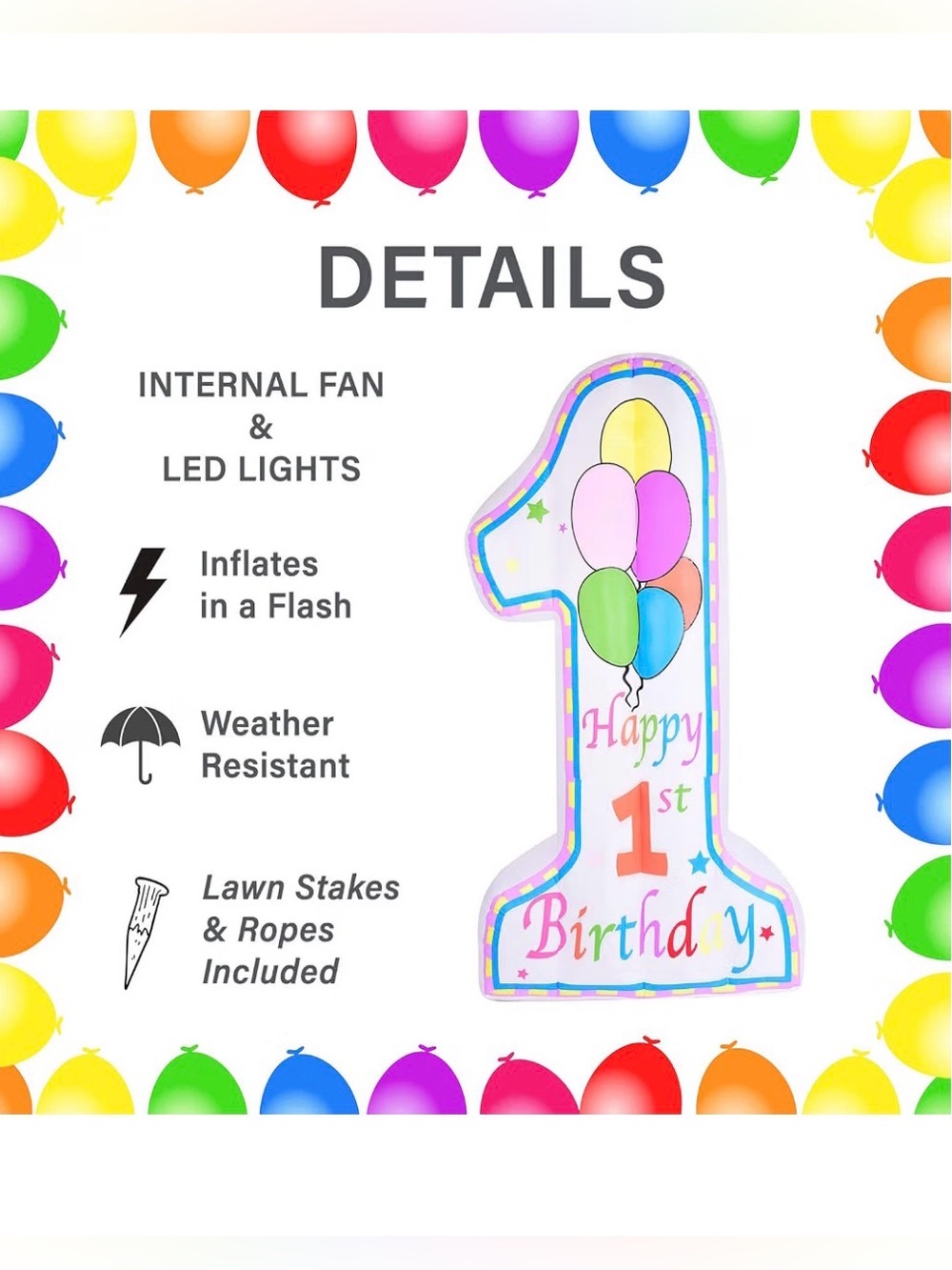 Inflatable For First Birthday - Picture 7 of 9